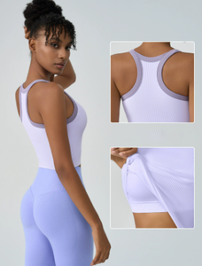 Chaleco sin mangas para gimnasio <span class=keywords><strong>de</strong></span> chica personalizado, sujetador superior <span class=keywords><strong>de</strong></span> Yoga para mujer, <span class=keywords><strong>camisa</strong></span> con relleno extraíble para deporte activo para mujer, traje <span class=keywords><strong>de</strong></span> entrenamiento <span class=keywords><strong>de</strong></span> talla grande OEM - Product Image 6