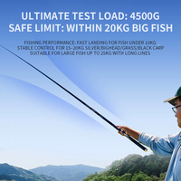 Canne à pêche multi-sections en fibre de carbone Q007 5,4m-9m, action extra rapide, pour la pêche à la carpe, au poisson-chat, à la truite, à la perche - rivière, lac, ruisseau