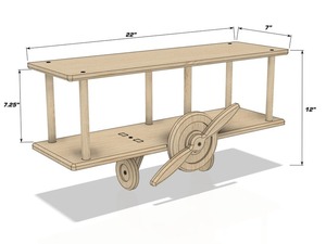 Étagère murale biplan pour enfants Montessori Toddler Shelf Cabinet Safe Cabinet for Boys Room Decor Wall Shelf - Product Image 6