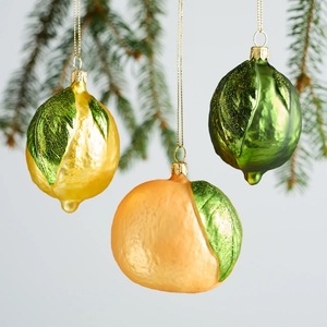 Décoration <span class=keywords><strong>de</strong></span> Noël en verre marin peinte à la main, écologique, en forme <span class=keywords><strong>de</strong></span> biscuits au chocolat - Product Image 4