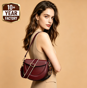 Sac bandoulière portable en cuir PU personnalisé ZP5981 pour jeunes femmes – Classique et tendance avec fermeture éclair - Product Image 3