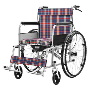 Silla de Ruedas Manual Plegable Ligera Joy Point con Freno en U para Uso en Interiores y Exteriores para Personas Mayores - Product Image 1
