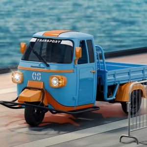 Voiture télécommandée WPL SJY-WP22 RC Tricycle Car Biyaqiao 1:10 à deux roues motrices, modèle de voiture télécommandée à haute et basse vitesse, jouet pour adulte, cadeau - Product Image 6