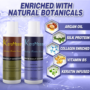 Shampooing professionnel brésilien à la kératine formule de soin de l'humidité rafraîchissante et nourrissante cible moelleuse et lisse - Product Image 3