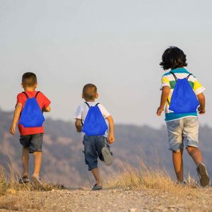 Bolsas de Zapatos Impermeables con Cordón y Logotipo Personalizado, Bolsa de Viaje con Cordón de Nailon para Gimnasio, Bolsa de Compras Promocional de Poliéster - Product Image 3