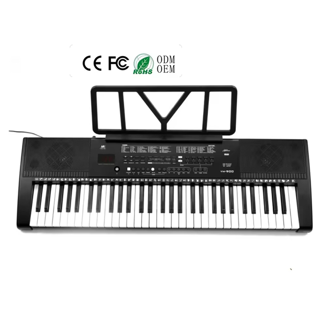 YM-900 Durable Multifunctional 61 Touch Response Keyboard Electronic Piano for Beginners Keyboard Instrument