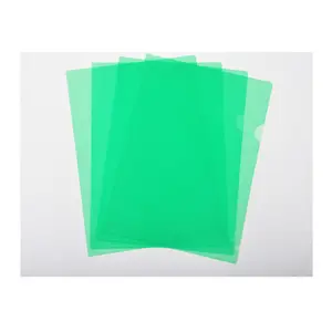 А4 Размер Пластиковый Полипропиленовый прозрачный красный/синий/зеленый/желтый l-образный протектор для документов