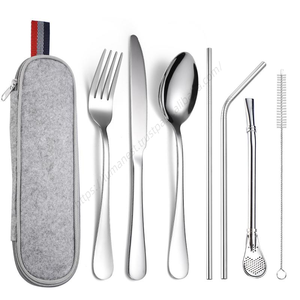 Juego de Cubiertos de Acero Inoxidable DD1086 de 7 Piezas, Tenedores, Cucharas y Utensilios de Servir con Acabado Pulido Espejo, Venta al por Mayor - Product Image 1