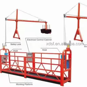 Plataforma Suspendida Motorizada Zlp630 de Aluminio Galvanizado en Caliente, Canastilla de Andamio para Construcción, 100m de Altura de Trabajo - Product Image 1