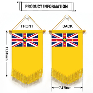 Wholesale Mini Pennant Car Flags 20x30cm Niger Wall Decor <b>Small</b> Ornaments Hanging Digital Printing Satin Material - Product Image 6
