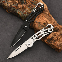 Couteau pliant portable en acier inoxydable pour l'extérieur, couteau de poche miniature pour le camping et la chasse, vente en gros