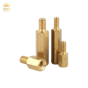 <span class=keywords><strong>Perno</strong></span> hexagonal de latón con cabeza <span class=keywords><strong>Allen</strong></span> M2 M4 M6 <span class=keywords><strong>M8</strong></span>, de un solo extremo, tamaño personalizado, parcialmente roscado - Product Image 5