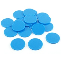 25 mm coloré 1 pouce opaque personnalisé tokern pièces jetons de poker en plastique apprentissage comptage compteurs jeu