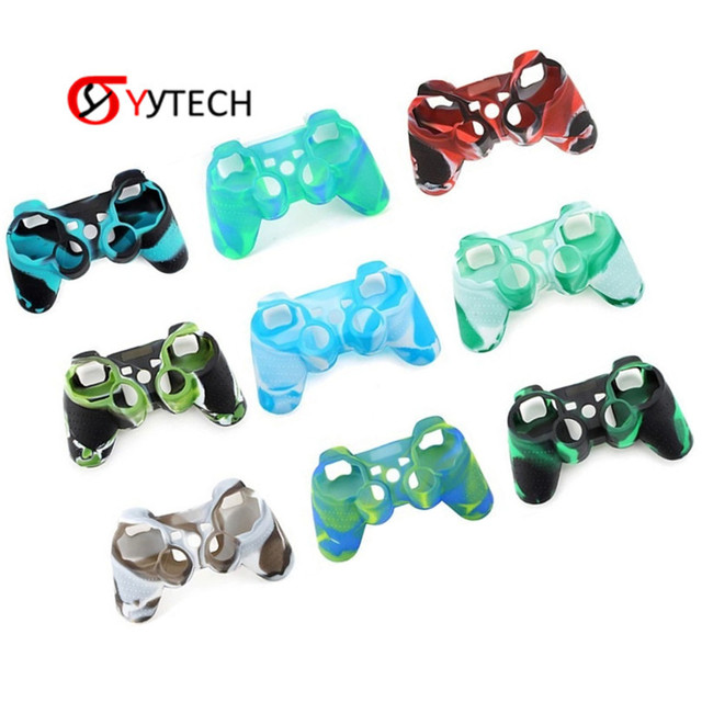 SYYTECH Camouflage Silicone Skin Case Protective Cover for Playstation 3 PS3 Controller