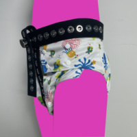 Ceinture de couche verrouillable ABDL ceinture de sangle sécurisée Ddlg Sissy portant dispositif d'application verrouillable Anti-retrait couche adulte réglable