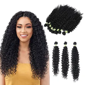 Julianna Hair Weft Organic Fiber 8PCS Pack Silky Straight Extensions Weaves Wavy Long Curly Weaving Synthetic Bundles Hair Weave