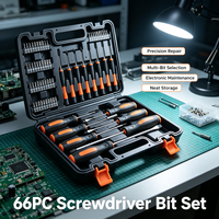 Kit d'outils de réparation électronique 66 pièces, outils multi-usages, tournevis robustes pour l'inspection des circuits, les projets d'assemblage