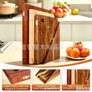 Wooden Cutting Board Set Rectangle Anti-Odor For <b>Kitchen</b> Food <b>Prep</b> - Product Image 2