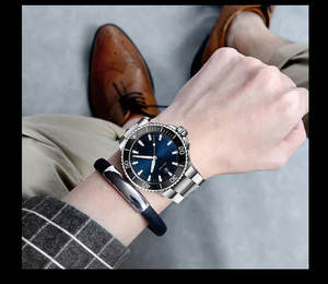 Moda lüks oem saatler erkekler bilek marka Dropshipping özel Logo su geçirmez erkek otomatik dalış kayış izle lüks - Product Image 4