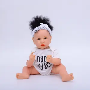 URCHOICE Pelo Rizado americano realista vinilo silicona Reborn bebé moda muñeca linda chica coleccionista niño Bebe Reborn molde