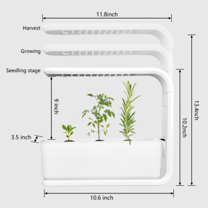 Kit de culture hydroponique commercial pour <span class=keywords><strong>la</strong></span> maison avec lampe de croissance à LED à spectre complet Smart Garden et système d'arrosage pour micro-verts - Product Image 6