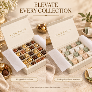 Boîte en papier rigide de luxe personnalisée avec séparateurs, emballage cadeau en forme de livre pour chocolats et bonbons - Product Image 4