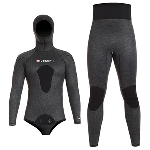 DIVE&SAIL Muta Subacquea e da Pesca Subacquea in Neoprene 3MM 5MM Camo, Due Pezzi, con Cappuccio, Unisex, Per Tutte le Stagioni - Vendita all'Ingrosso - Product Image 1