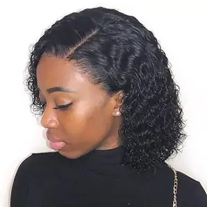 黒人女性のための卸売ブラジルの髪のかつら12aグレードのボブのかつら、フランスの女性の髪のためのブラジルの短いボブのかつら