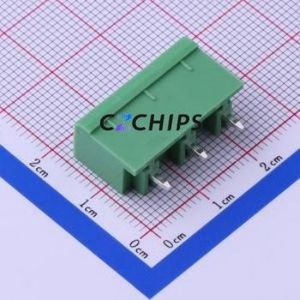 KF2EDGVC-7.62-3P Plug-in Terminal Block Through hole,P=7.62mm Connector Board-to-Board / Socket - Closed 1x3P 7.62mm Green - Product Image 2