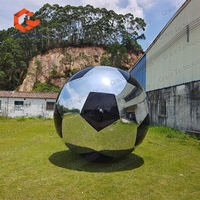 Ballon de football géant gonflable, ballons miroir brillants, grand ballon de football pour événements sportifs