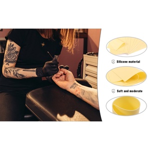 Piel Sintética Desechable para Práctica de Tatuajes, Color Amarillo, 20x30x0.12cm, para Principiantes en Arte Corporal - Product Image 5
