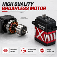 XQ POWER S2210D Servo Digital de Alto Torque de 11 kg, Micro Mini Servo sin Núcleo, Programable, para Helicóptero RC de Ala Fija, 8.4V