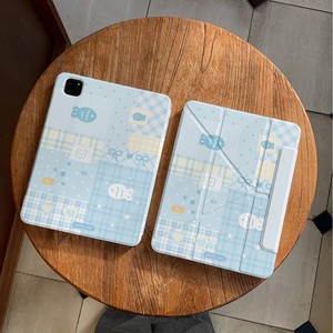 Custodia Creativa alla Moda a Scacchi <span class=keywords><strong>con</strong></span> Pesciolino per Apple <span class=keywords><strong>iPad</strong></span> Tablet Air <span class=keywords><strong>con</strong></span> Porta <span class=keywords><strong>Penna</strong></span> Pro 11 Pollici <span class=keywords><strong>iPad</strong></span> 10 Generazioni - Product Image 3