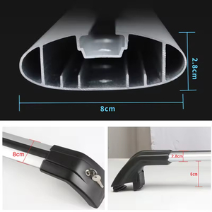 Barre Portatutto Universali in Alluminio di Alta Qualità Senza Rumore per <span class=keywords><strong>Volkswagen</strong></span> VW Touareg 2021-2023 - Product Image 2