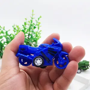 2024 New Wholesale Plastic Small Mini Kids Motorcycle Model Toy Car Diecast Pull Back Inertia Cars