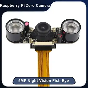 5MP <strong>Raspberry</strong> <strong>Pi</strong> Zero <strong>Camera</strong> Module Night Vision Fish Eye <strong>Camera</strong> 1080P Webcam + 2pcs Infrared Lights for <strong>Raspberry</strong> <strong>Pi</strong> Zero W 1.3 - Product Image 2