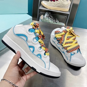 Nouvelles baskets plateforme décontractées de luxe Lanvine, chaussures de marche à lacets tendance, design graffiti unisexe, chaussures de sport - Product Image 3