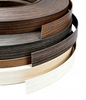 Bande de chant mélaminée sur mesure pour usine, 19mm 21mm 22mm, en rouleau, noire, flexible, en PVC