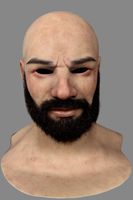 Masque en silicone pleine tête personnalisé Arthur, texture de peau humaine ultra-réaliste, masque de simulation de jeu de rôle, accessoire de maquillage