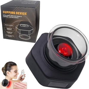 Ventosas eléctricas, dispositivo de ventosas masajeador de terapia de vacío fuerte con modo de compresa caliente para raspar el alivio del dolor de espalda - Product Image 1