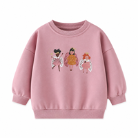 Haut d'été décontracté à manches longues en coton imprimé pour filles, doux et respirant, personnalisable OEM, faible MOQ, vente en gros