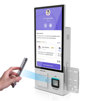 Kiosques de paiement intérieurs à écran tactile capacitif de 21,5 pouces, système Android SDK, terminal d'impression, scanner NFC pour le paiement des factures des services publics