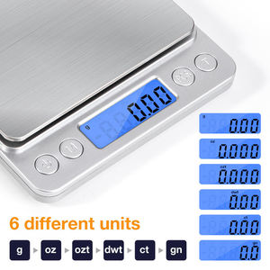 미니 디지털 포켓 쥬얼리 스케일 500g/0.01g 3kg/2kg/<span class=keywords><strong>1kg</strong></span> 용량 전자 주방 식품 저울 계량 플랫폼 0.1g ODM - Product Image 2