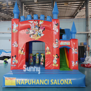 บ้านลมเด็กแบบเป่าลมพร้อมสไลเดอร์<span class=keywords><strong>แห้ง</strong></span> คอมโบมิก<span class=keywords><strong>กี้</strong></span>เมาส์ บ้านลมกระโดดเด้งดึ๋ง สไลเดอร์ลมเชิงพาณิชย์สำหรับขาย - Product Image 2