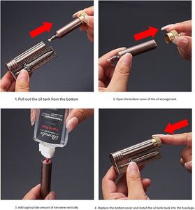 New Embossed Metal Shell Gas Oil <b>Lighter</b> Eco-Friendly Windproof Minimalist Design Cigarette Giveaways Gift Box Wholesale - Product Image 4