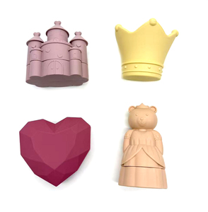 Jouets <span class=keywords><strong>de</strong></span> <span class=keywords><strong>bain</strong></span> en silicone pour la baignoire, lot <span class=keywords><strong>de</strong></span> 4, faciles à nettoyer, ensemble <span class=keywords><strong>de</strong></span> jouets <span class=keywords><strong>de</strong></span> <span class=keywords><strong>bain</strong></span> princesse pour bébés et tout-petits - Product Image 2