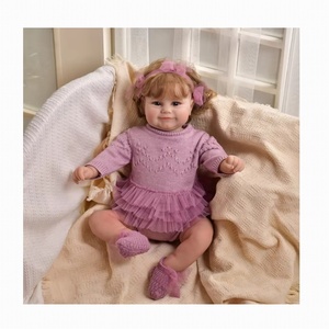 Bebé de simulación realista para cumpleaños, regalo de Navidad, muñeca bonita para niña, juguete de cuerpo suave, figurita de muñeca Reborn de 60cm - Product Image 1