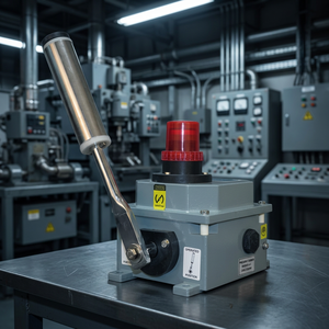Interruptor de desalineación de banda industrial SMARTsaa con lámpara indicadora, modelo BS 202 C IL de aluminio fundido para seguridad en desalineación de transportadores - Product Image 2