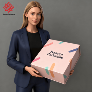 Caja de embalaje Baoren Ultra Electronic Mystery Pink, producto de mercancía corrugada de cartón rígido con tapa abatible con logotipo, cajas PREMIUM - Product Image 3