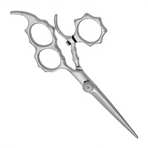 Ciseaux de coiffure pivotants à 360° de la marque ASAP, ergonomiques, avec poignée rotative, en acier inoxydable japonais, pour salon de coiffure - Product Image 1